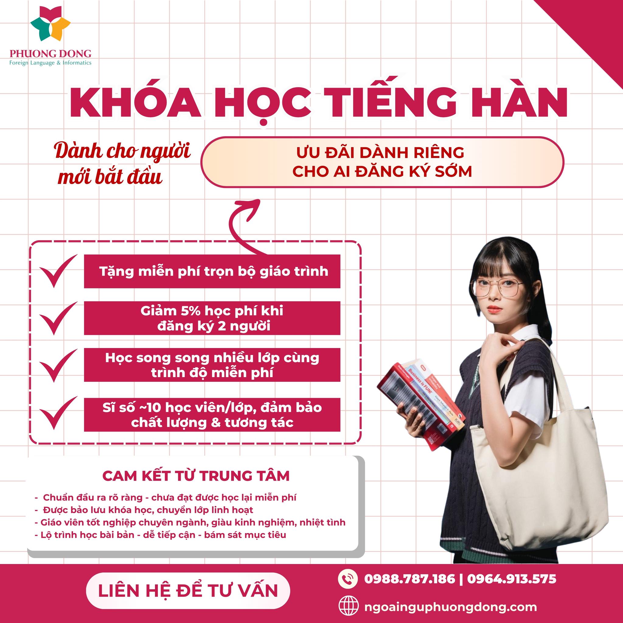 Khóa học tiếng Hàn sơ cấp 
cho người mới bắt đầu 2026